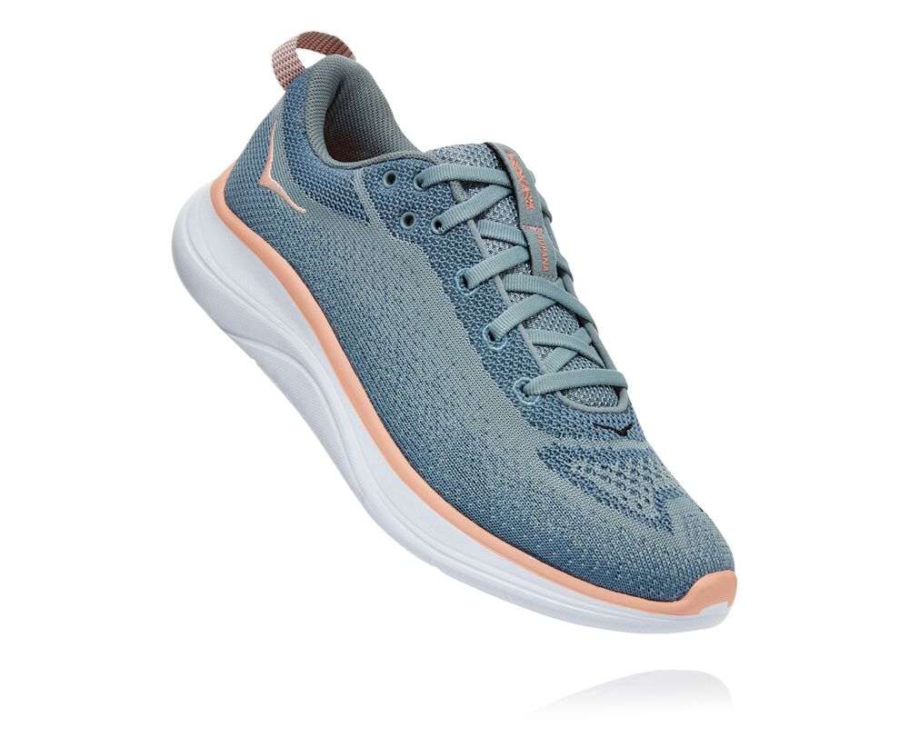 Hoka One One Hupana Flow Promenadskor Dam Grå Blå/Rosa - SE-8703645